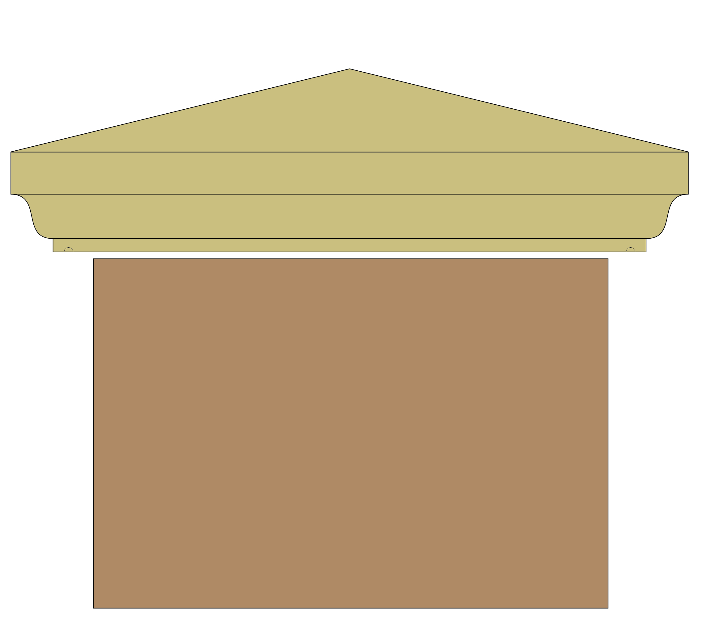 Weathered Pier Cap – Decorated
